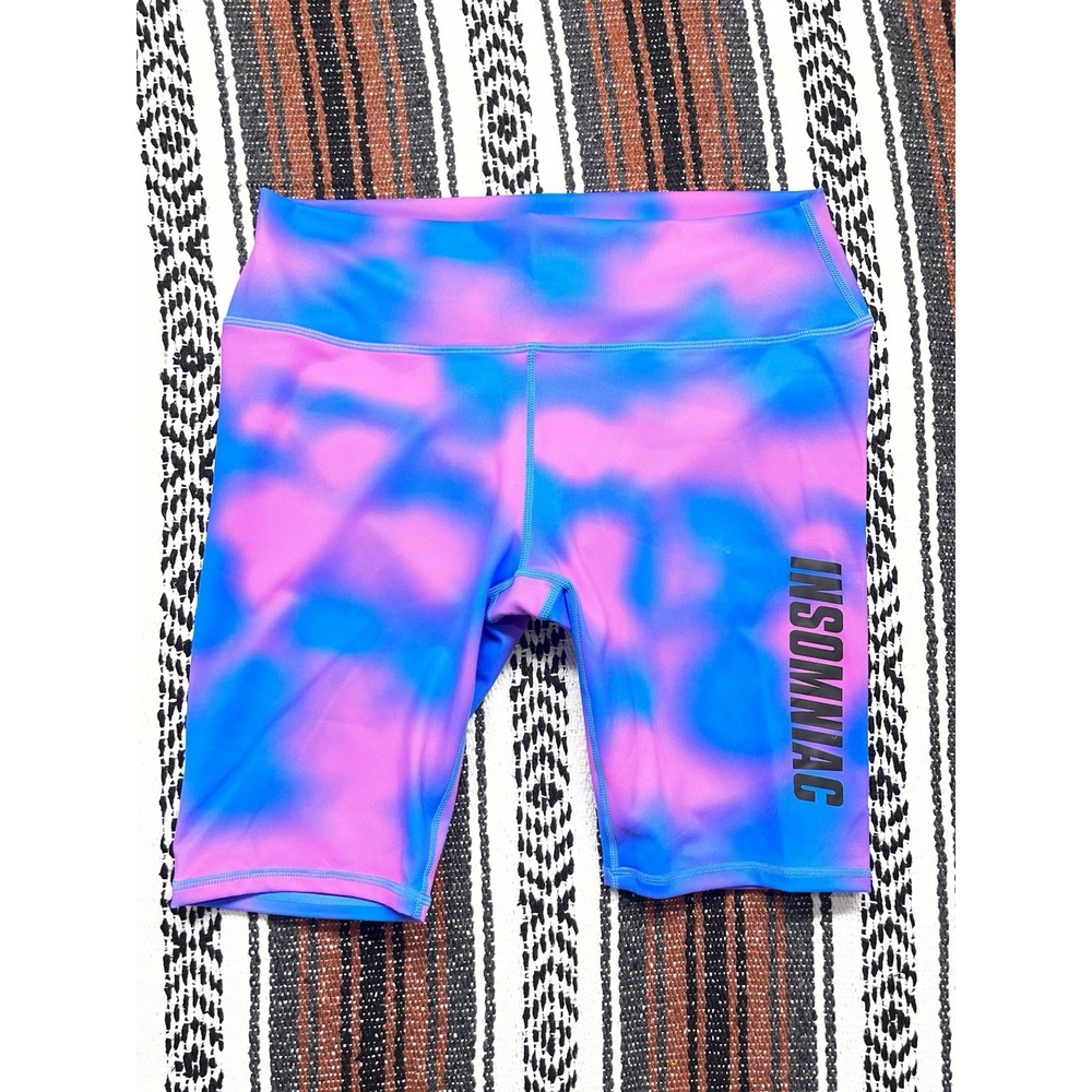 Insomniac ltd shorts XL Tye Dye EDC Psychedelic Rave Bike Shorts